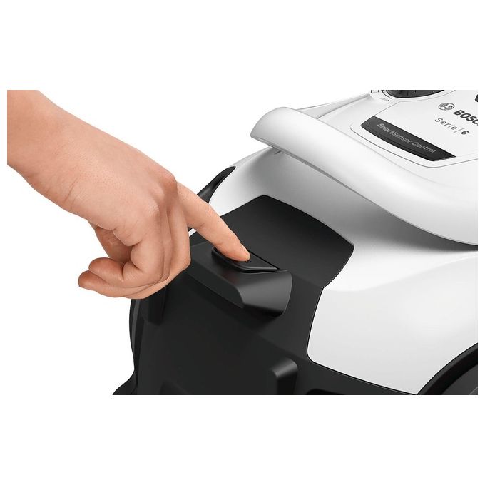 Bosch BGS41K332 Serie 6 Aspirapolvere a Cilindro Senza Sacchetto Ciclonica HEPA 13 2,4 L 550 W 72 dB colore Bianco