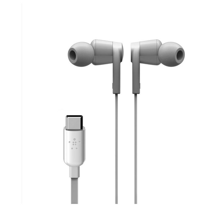 Belkin Rockstar In-Ear Cuffie Usb-C Connector Bianco