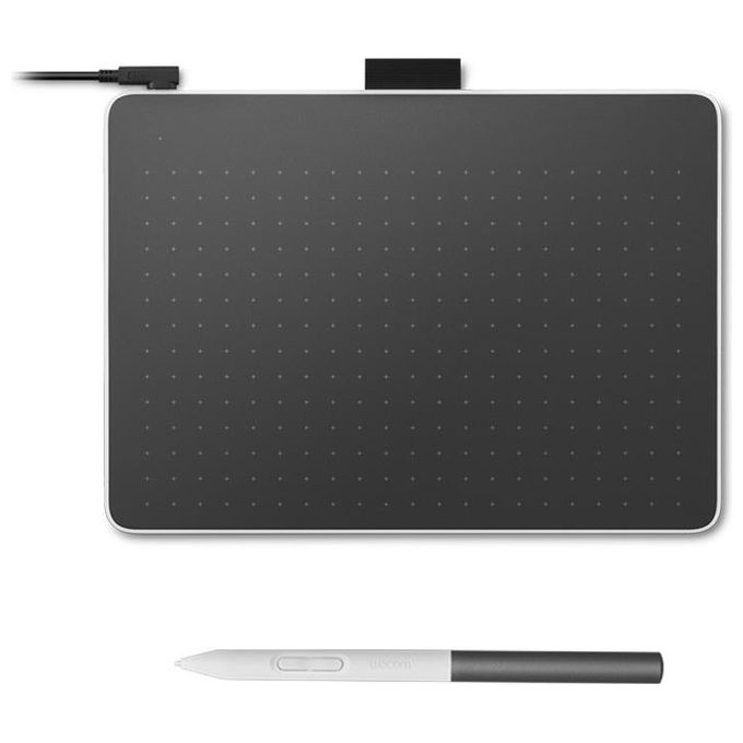 Wacom CTC4110WLW1B One S Tavoletta Grafica Small USB Bluetooth 4096 livelli di pressione 152x95 mm colore Grigio Bianco