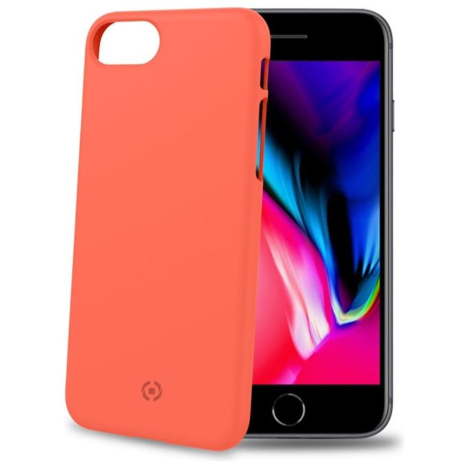Celly Shock Custodia per iPhone 7-8 Arancione