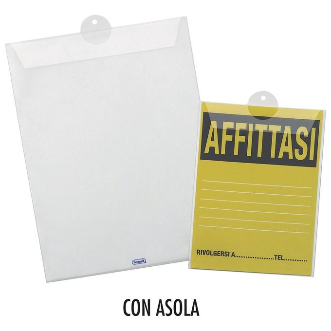 Favorit Confezione 10 Buste Porta Licenze 15x21cm Liscia