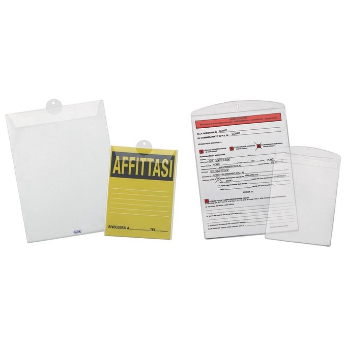 Favorit Confezione 10 Buste Porta Licenze 15x21cm Liscia