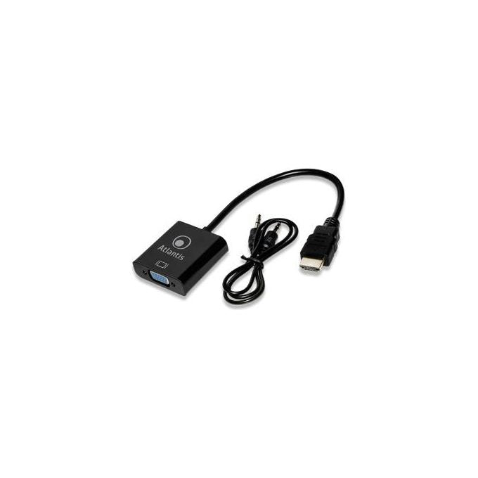 Atlantis Land Cavo Hdmi a Vga con Audio Analogico Jack 3,5mm 20cm