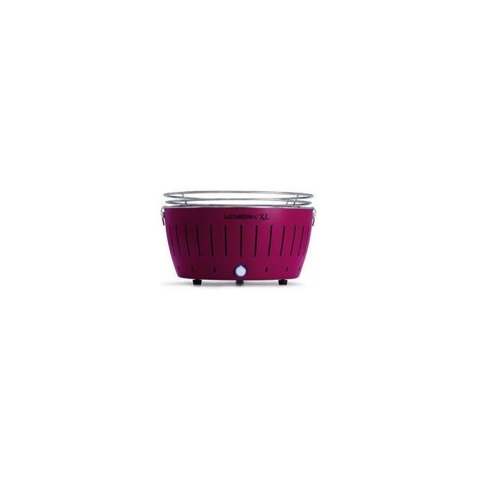 LotusGrill G435 U PU Barbecue per l'Aperto e Bistecchiera Antracite Kettle Porpora