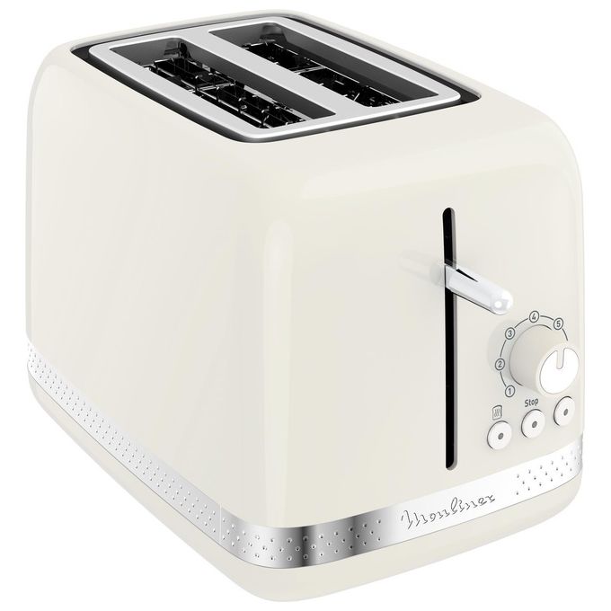 Moulinex LT300A10 Soleil Tostapane 2 fette 850 W 7 livelli di doratura Scongelamento Riscaldamento colore Avorio