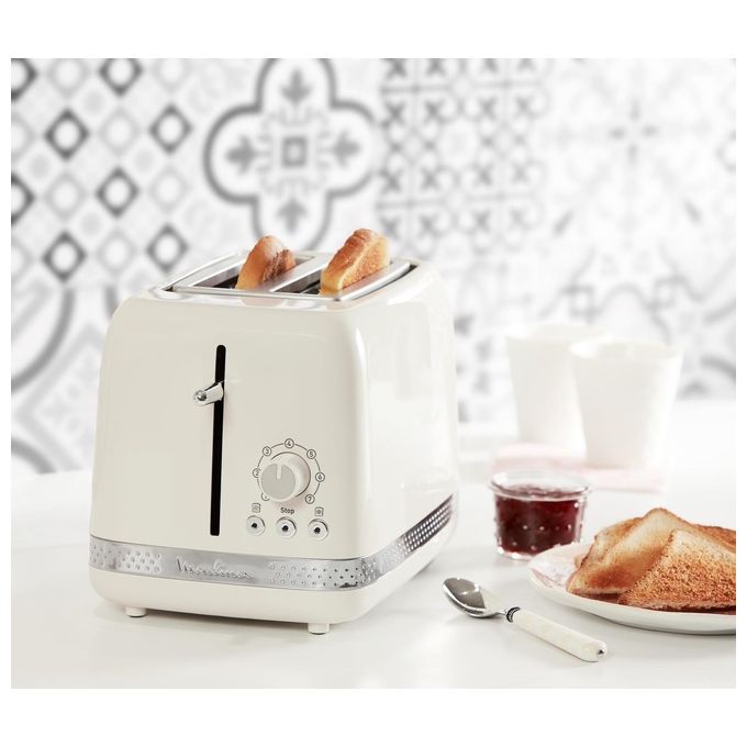 Moulinex LT300A10 Soleil Tostapane 2 fette 850 W 7 livelli di doratura Scongelamento Riscaldamento colore Avorio