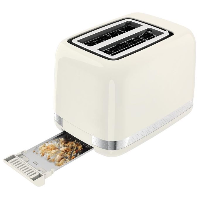 Moulinex LT300A10 Soleil Tostapane 2 fette 850 W 7 livelli di doratura Scongelamento Riscaldamento colore Avorio