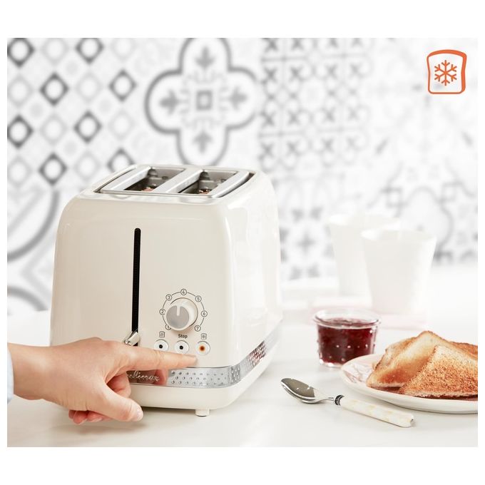Moulinex LT300A10 Soleil Tostapane 2 fette 850 W 7 livelli di doratura Scongelamento Riscaldamento colore Avorio