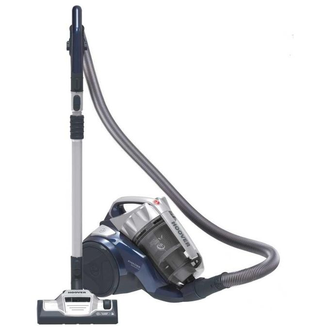 Hoover  KS60HandCAR 011 Aspirapolvere a Traino con Filo a Cilindro senza Sacco Tecnologia Multiciclonica Potenza 450 W Capacita' 1,8 Litri Oltremare Blue