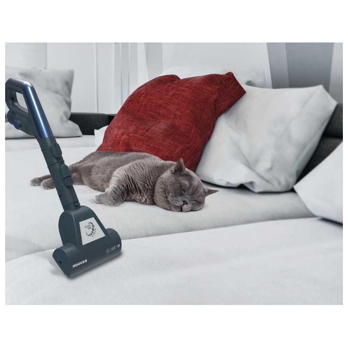 Hoover  KS60HandCAR 011 Aspirapolvere a Traino con Filo a Cilindro senza Sacco Tecnologia Multiciclonica Potenza 450 W Capacita' 1,8 Litri Oltremare Blue