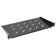 Link LK10073 Ripiano Universale per Armadio Rack 19'' 1U Profondita' 25 cm Portata 20 Kg Attacco Frontale colore Nero