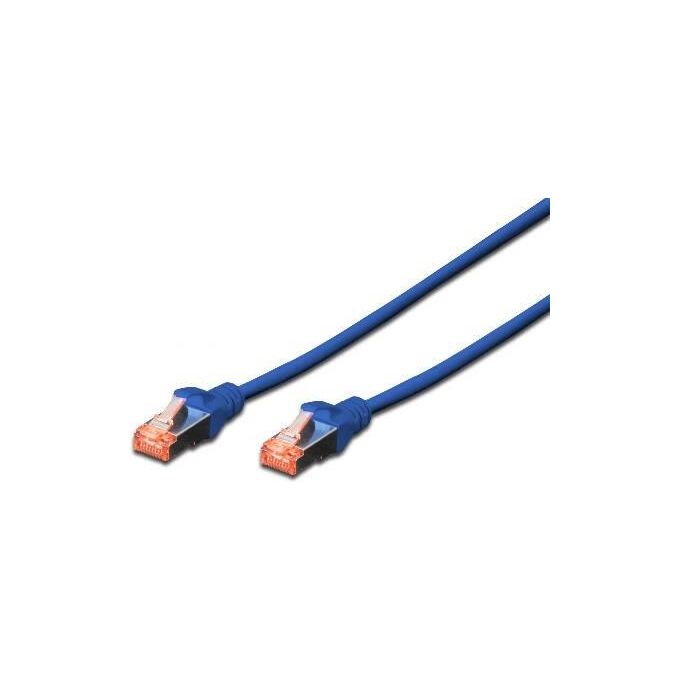 Digitus cavo rete s-ftp cat.6 doppia schermatura ls0h colore blu mt. 3