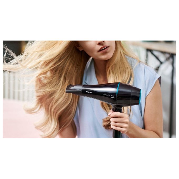 Philips BHD272-00 DryCare Pro Asciugacapelli 2100 W Motore AC ThermoProtect Ionico 6 velocita' concentratore 9 mm colore Nero