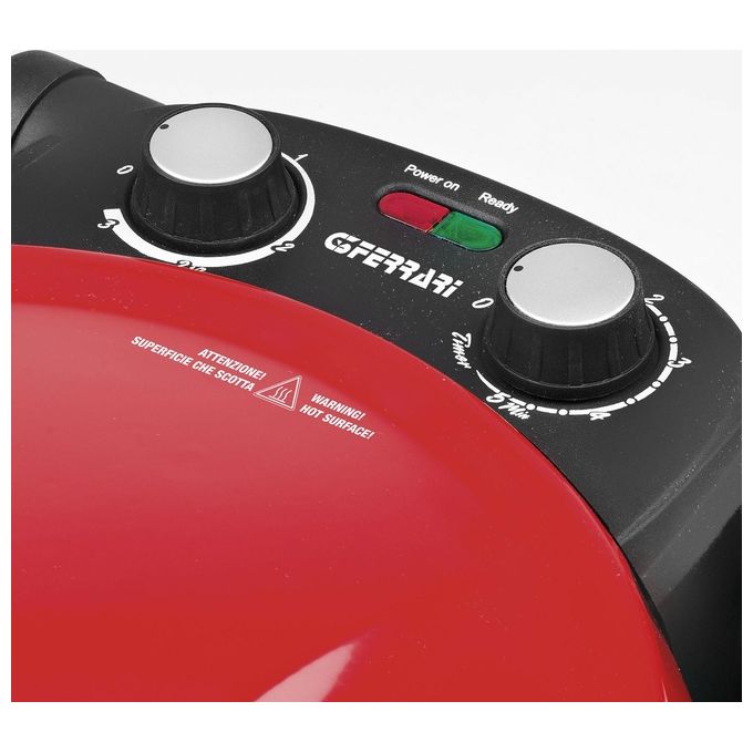G3 Ferrari Napoletana G1003202 Fornetto Elettrico per Pizza e Snack 1200W Plus EVO Nero Rosso