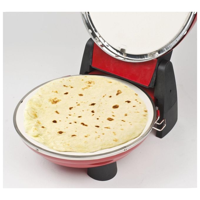G3 Ferrari Napoletana G1003202 Fornetto Elettrico per Pizza e Snack 1200W Plus EVO Nero Rosso