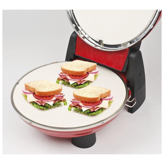 G3 Ferrari Napoletana G1003202 Fornetto Elettrico per Pizza e Snack 1200W Plus EVO Nero Rosso