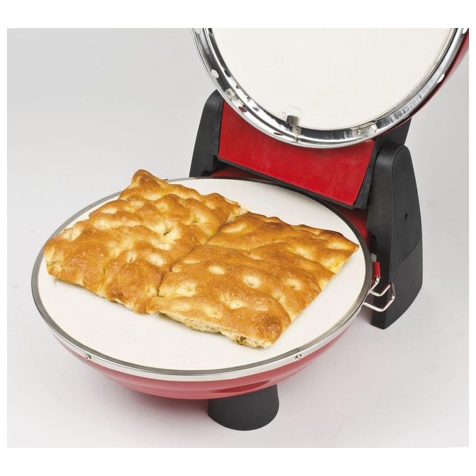 G3 Ferrari Napoletana G1003202 Fornetto Elettrico per Pizza e Snack 1200W Plus EVO Nero Rosso