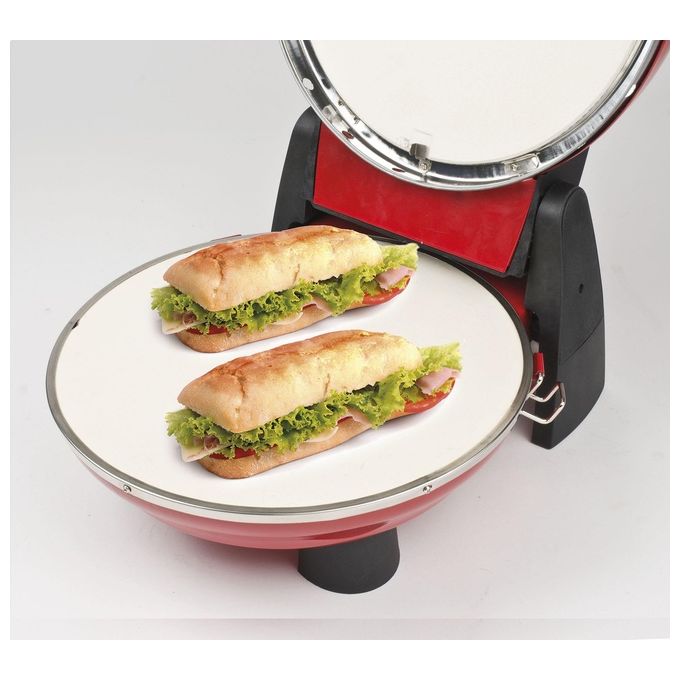 G3 Ferrari Napoletana G1003202 Fornetto Elettrico per Pizza e Snack 1200W Plus EVO Nero Rosso