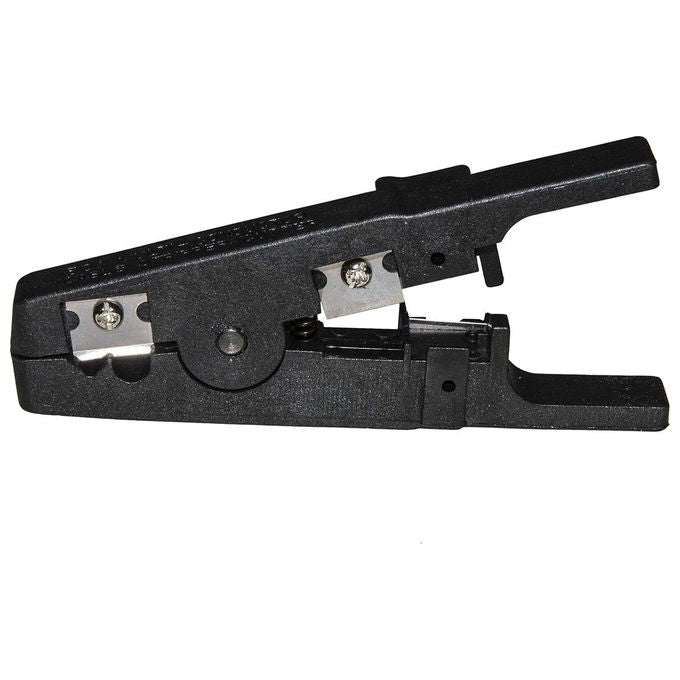 Link Set Attrezzi in Astuccio con Pinza per Connettori 4-6-8 Poli Spelafili Tester Cassettina con Plug 6 e 8 Poli Inseritore Keystone e Tester Cavi di Rete