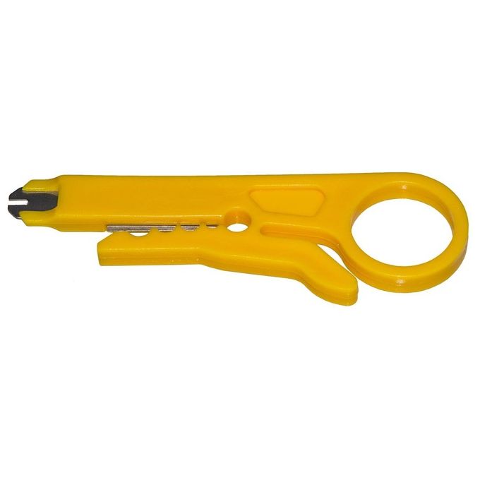 Link Set Attrezzi in Astuccio con Pinza per Connettori 4-6-8 Poli Spelafili Tester Cassettina con Plug 6 e 8 Poli Inseritore Keystone e Tester Cavi di Rete