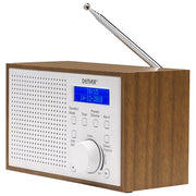 Denver 111111000400 DAB-46WHITE Radio Internet DAB+ FM con Display LCD Altoparlante Integrato e Funzione Sveglia colore Bianco