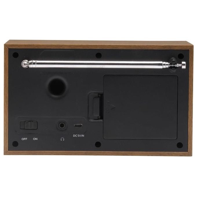 Denver 111111000400 DAB-46WHITE Radio Internet DAB+ FM con Display LCD Altoparlante Integrato e Funzione Sveglia colore Bianco