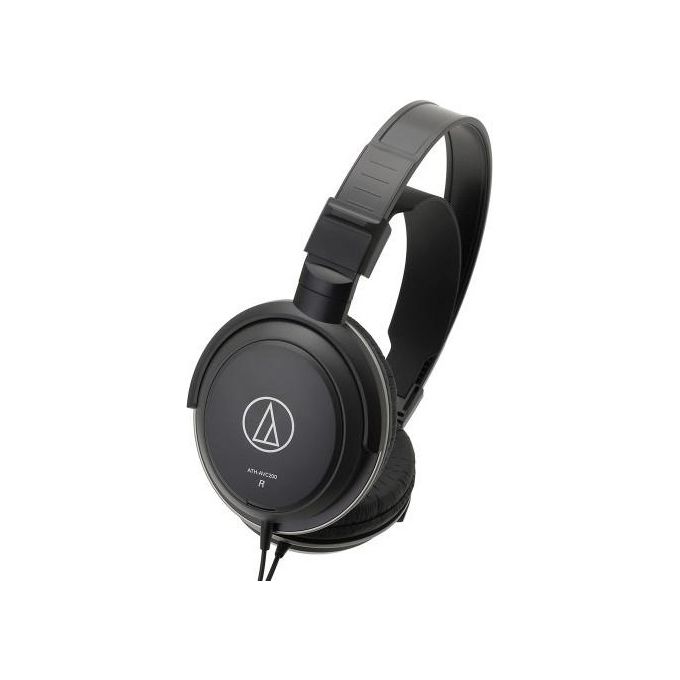 Audio-Technica ATH-AVC200 Cuffie Over-Ear Chiuse Driver 40 mm Cavo 3 m con Connettori da 3,5 mm e 6,3 mm Placcati Oro colore Nero