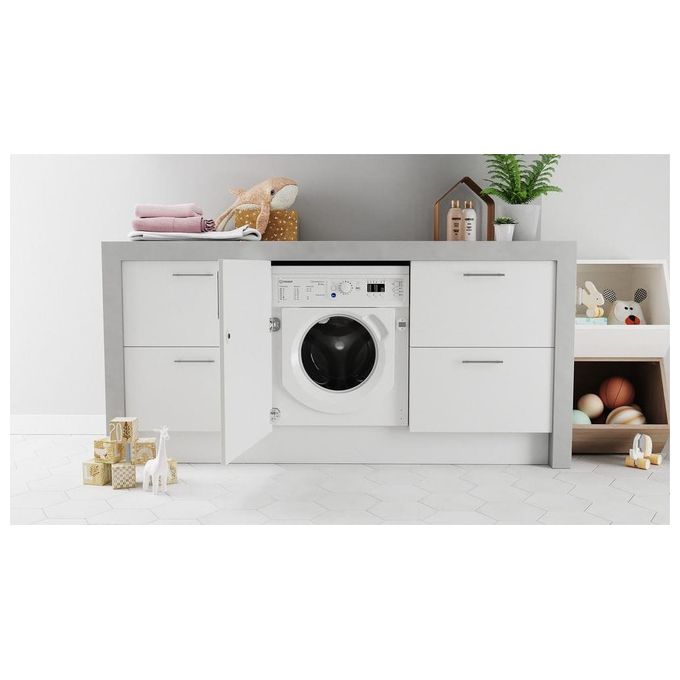 Indesit BIWDIL861485EU Lavasciuga da incasso 8-6 Kg 1400 rpm Classe D Inverter Pannellabile (81,5x59,5x54,5 cm) colore Bianco