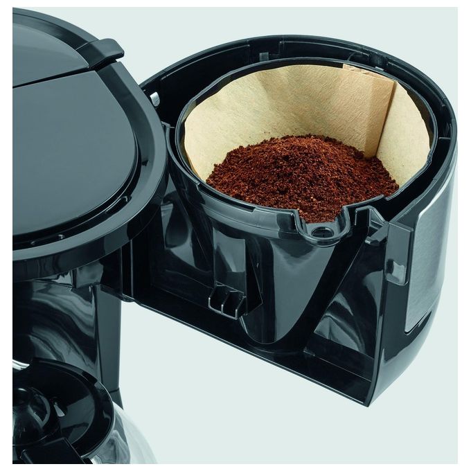 Severin KA 4808 Macchina da caffe' Automatica-Manuale 4 tazze 750 W Filtro Oscillante Acciaio Inox colore Nero