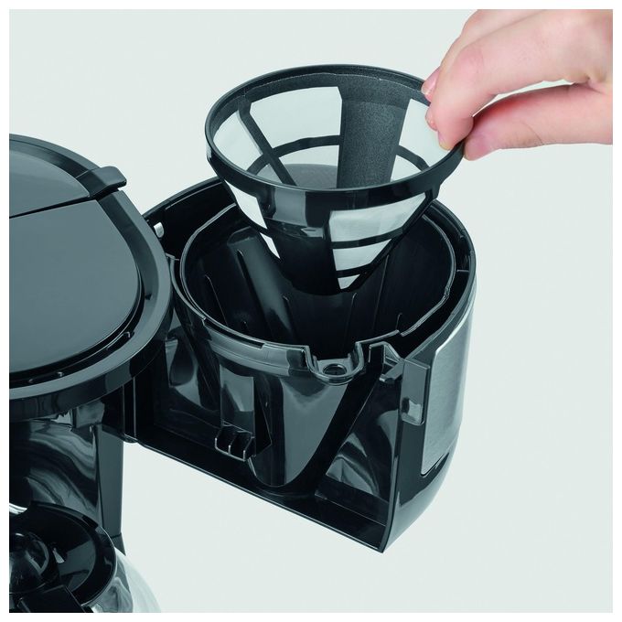 Severin KA 4808 Macchina da caffe' Automatica-Manuale 4 tazze 750 W Filtro Oscillante Acciaio Inox colore Nero