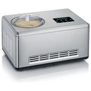 Severin EZ 7406 Gelatiera 2in1 Autorefrigerante con Funzione Yogurt 2 Contenitori 180 W Display LED Touch Acciaio Inox colore Acciaio Inossidabile Spazzolato