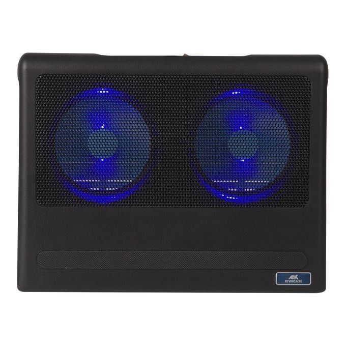Rivacase 5557 BLACK Base di Raffreddamento per Laptop 2 Ventole 1100 rpm 17.3'' colore Nero