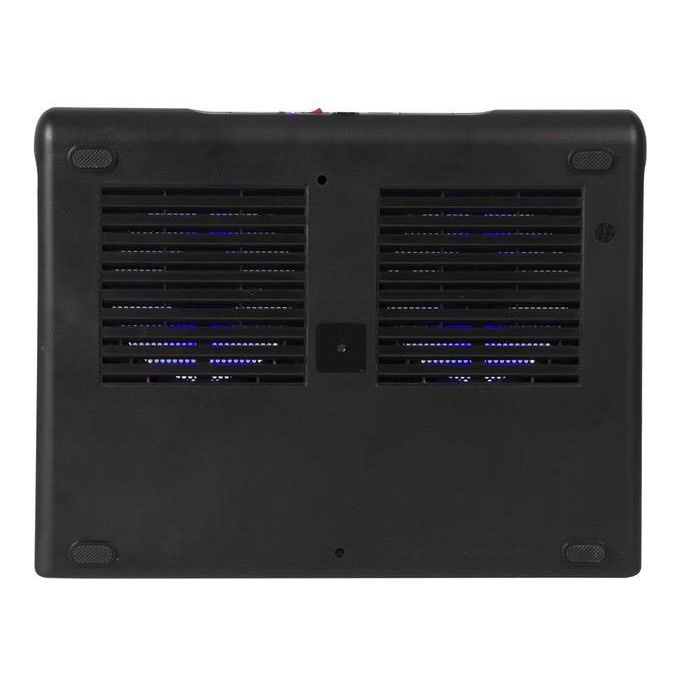 Rivacase 5557 BLACK Base di Raffreddamento per Laptop 2 Ventole 1100 rpm 17.3'' colore Nero
