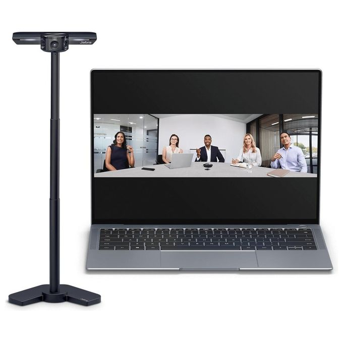 JABRA PanaCast Supporto da Tavolo per Videoconferenze con Design Compatto e Funzionalita' Ottimizzate per VoIP
