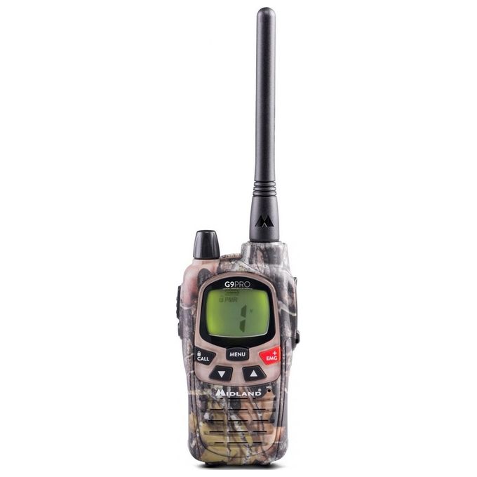 Midland G9 Pro Ricetrasmittente 101 Canali 446.00625-446.19375MHz Mimetico