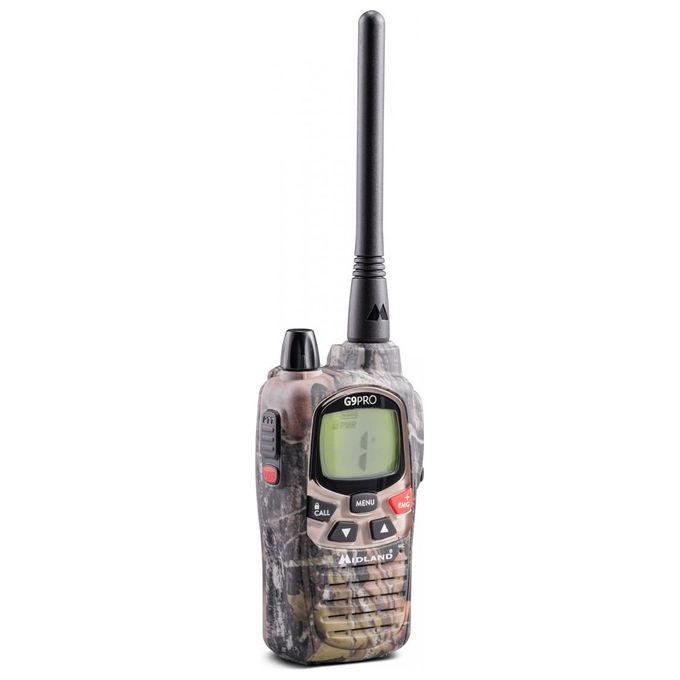 Midland G9 Pro Ricetrasmittente 101 Canali 446.00625-446.19375MHz Mimetico