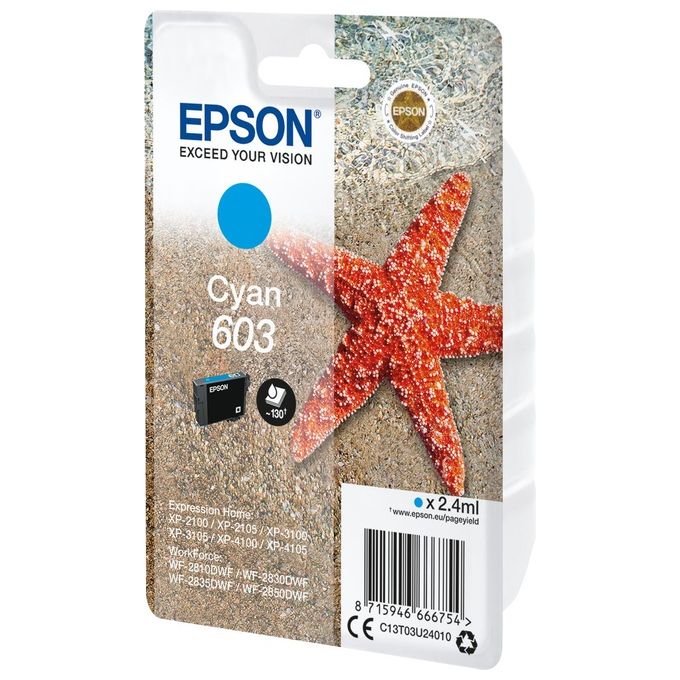 Epson Cartuccia d'Inchiostro Ciano 603 Ink