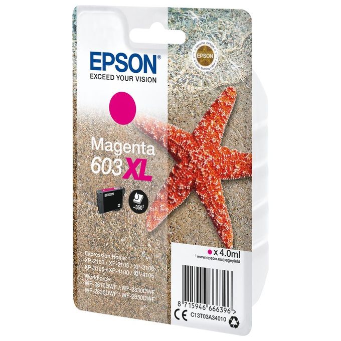 Epson Cartuccia d'Inchiostro Originale Magenta 603XL