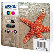 Epson C13T03A64020 Serie 603XL Cartucce di Inchiostro Originali per Stampanti Inkjet Multipack da 4 Cartucce con Tecnologia DURABrite Ultra colore Nero Ciano Magenta Giallo