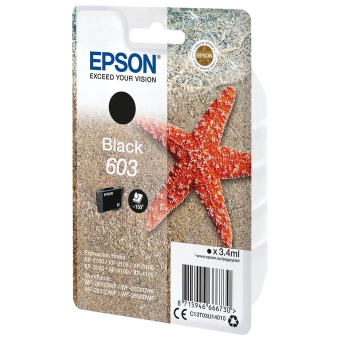 Epson Cartuccia d'Inchiostro Nero 603 Ink