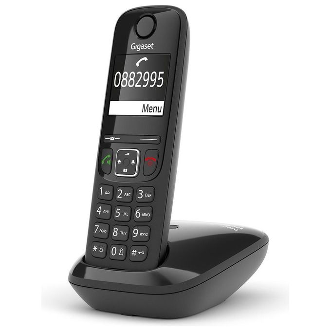 Gigaset AS690 Cordless DECT Display 2'' Vivavoce Rubrica Nero