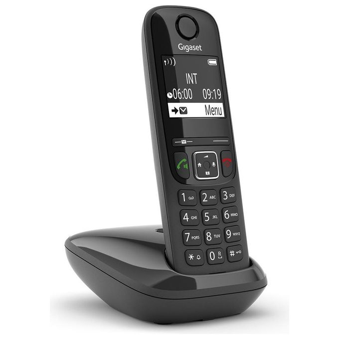 Gigaset AS690 Cordless DECT Display 2'' Vivavoce Rubrica Nero