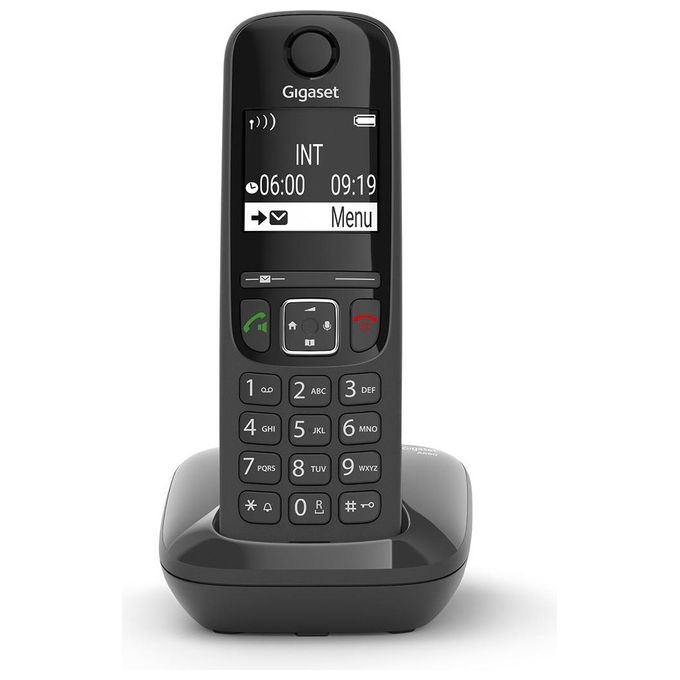 Gigaset AS690 Cordless DECT Display 2'' Vivavoce Rubrica Nero