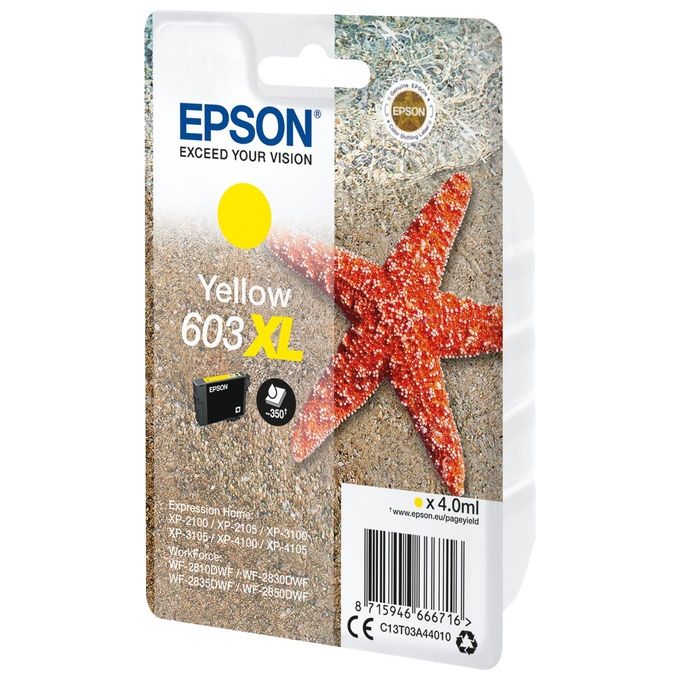 Epson Cartuccia d'Inchiostro Originale Giallo 603XL
