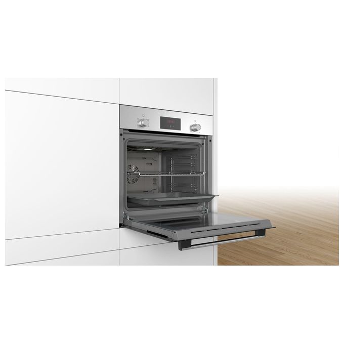 Bosch HBF133BR0 Serie 2 Forno da incasso Elettrico 66 L Classe A 5 funzioni EcoClean colore Nero Acciaio Inox