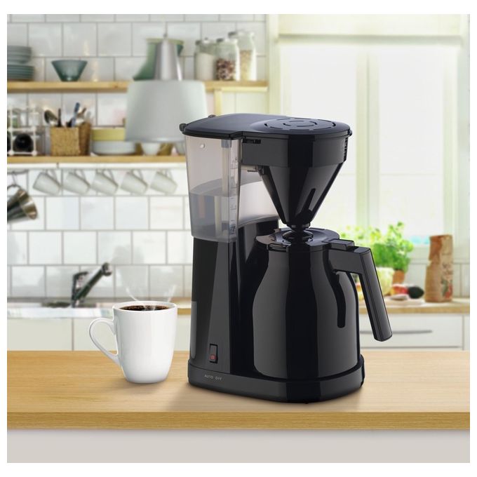 Melitta 1023-06 Easy Macchina da caffe' con filtro 1 L 1050 W spegnimento automatico anti-gocciolamento colore Nero