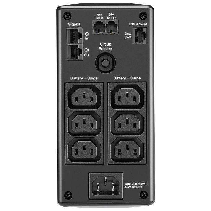 APC BR650MI Gruppo di Continuita' UPS a Linea Interattiva 650VA 390W 6 Prese AC
