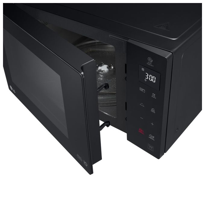 LG MH6535GIB Neochef Forno a Microonde con Grill Tecnologia Smart Inverter Capacita' 25 Litri Potenza 1150 W Funzione Crisp Programmi Automatici Display LED Nero