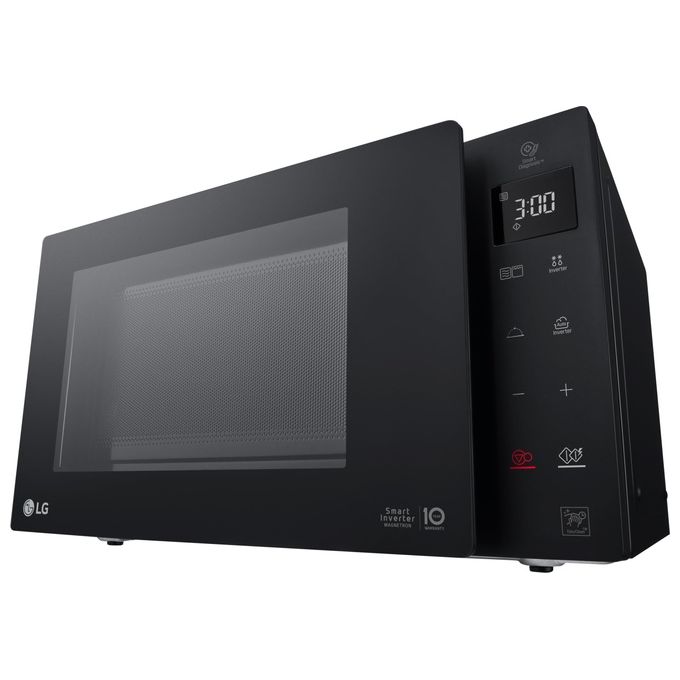 LG MH6535GIB Neochef Forno a Microonde con Grill Tecnologia Smart Inverter Capacita' 25 Litri Potenza 1150 W Funzione Crisp Programmi Automatici Display LED Nero