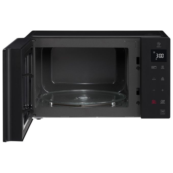 LG MH6535GIB Neochef Forno a Microonde con Grill Tecnologia Smart Inverter Capacita' 25 Litri Potenza 1150 W Funzione Crisp Programmi Automatici Display LED Nero